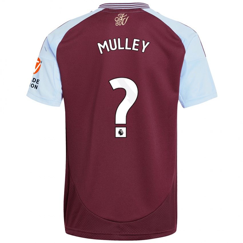 Børn Trai-Varn Mulley #0 Burgund Himmelblå Hjemmebane Spillertrøjer 2024/25 Trøje T-Shirt