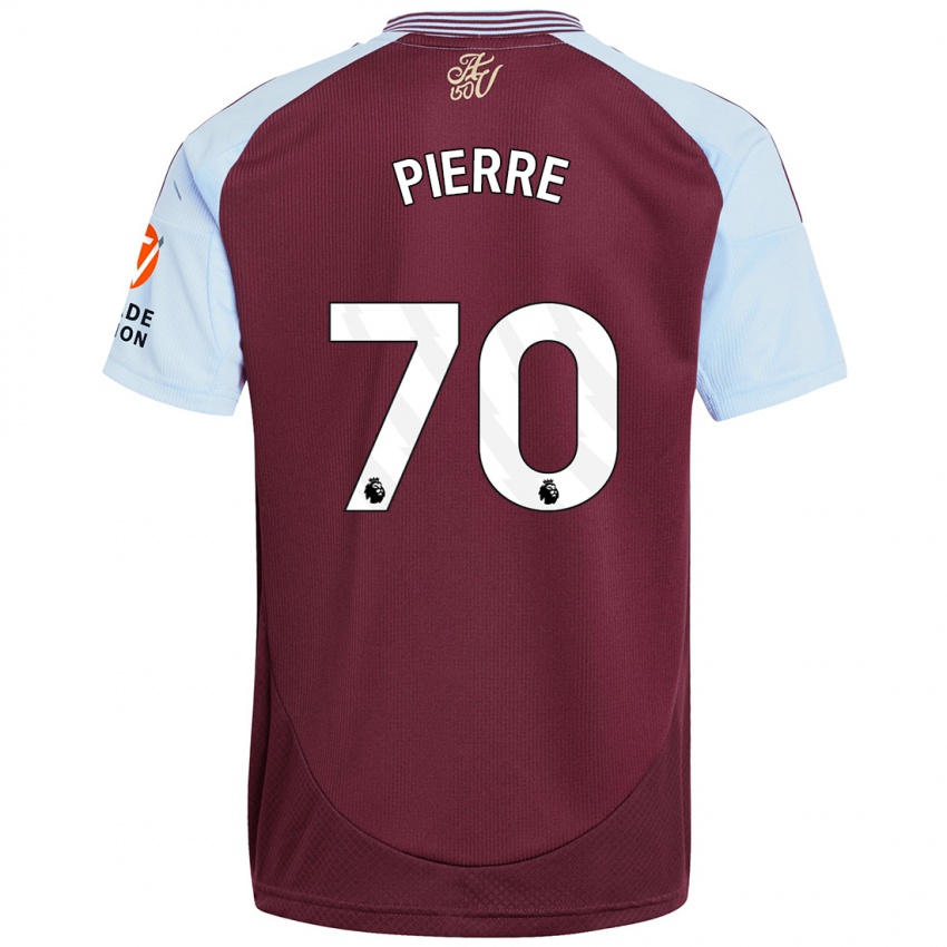 Børn Kyrie Pierre #70 Burgund Himmelblå Hjemmebane Spillertrøjer 2024/25 Trøje T-Shirt