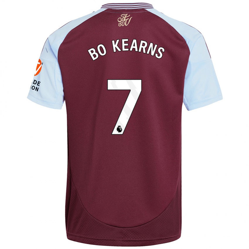 Børn Missy Bo Kearns #7 Burgund Himmelblå Hjemmebane Spillertrøjer 2024/25 Trøje T-Shirt