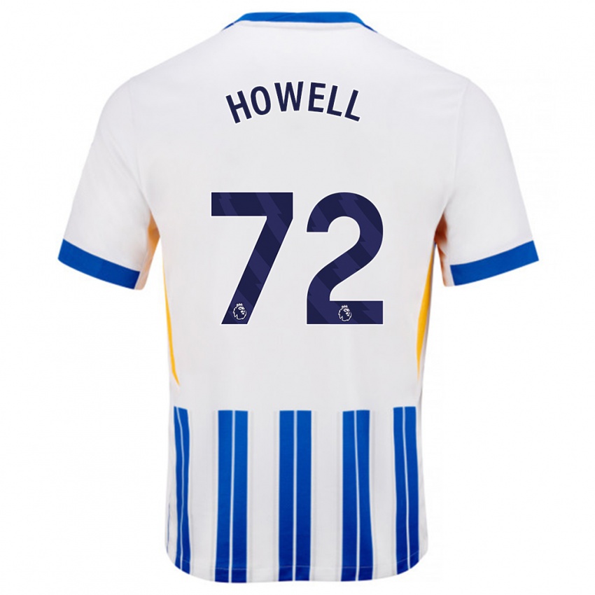 Børn Harry Howell #72 Hvide Blå Nålestriber Hjemmebane Spillertrøjer 2024/25 Trøje T-Shirt