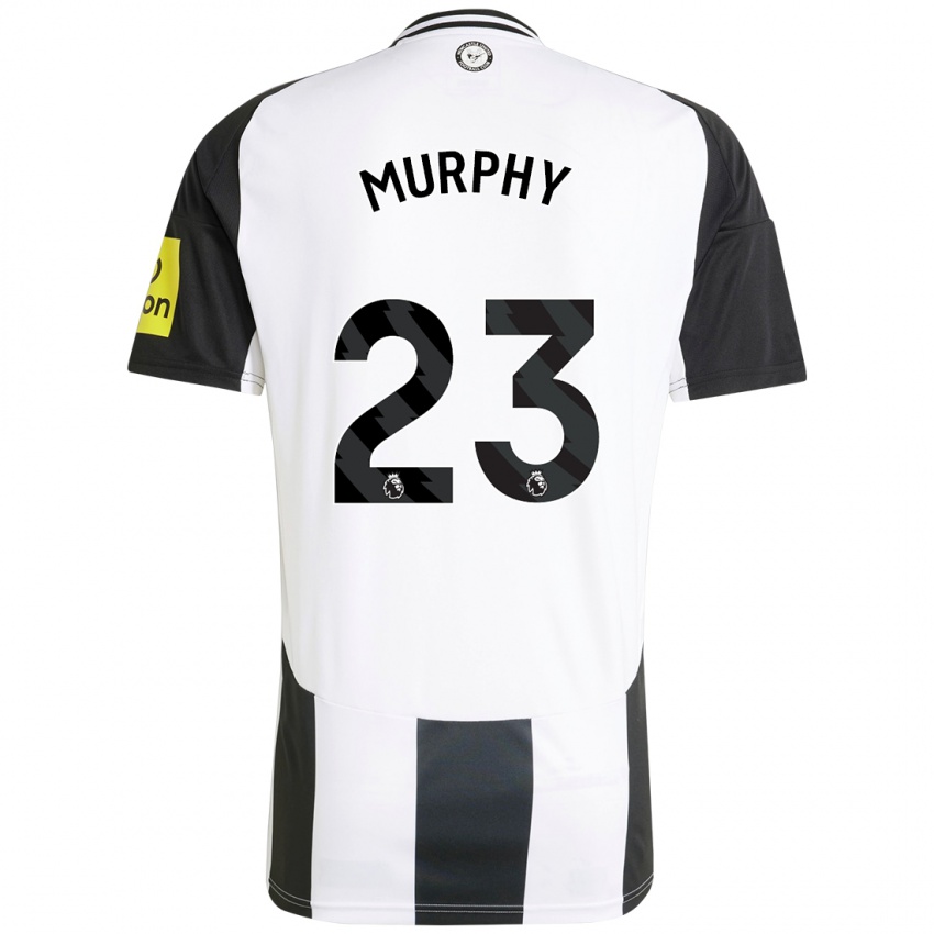 Børn Jacob Murphy #23 Hvid Sort Hjemmebane Spillertrøjer 2024/25 Trøje T-Shirt