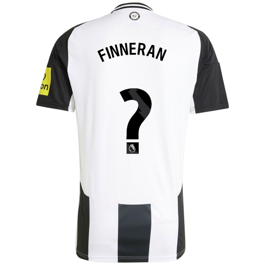 Børn Rory Finneran #0 Hvid Sort Hjemmebane Spillertrøjer 2024/25 Trøje T-Shirt