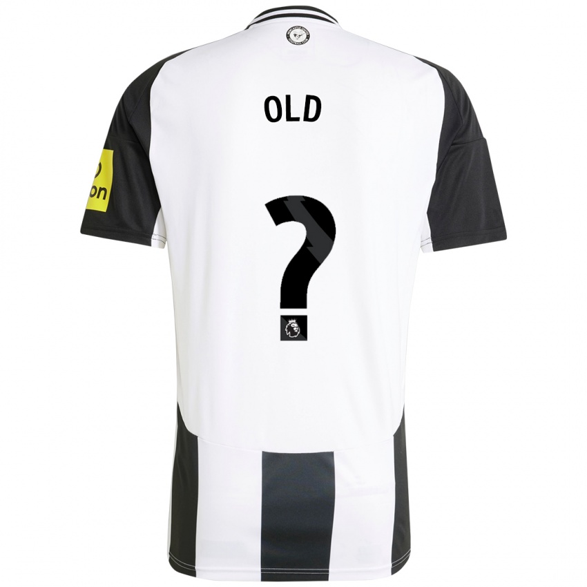 Børn Thomas Old #0 Hvid Sort Hjemmebane Spillertrøjer 2024/25 Trøje T-Shirt