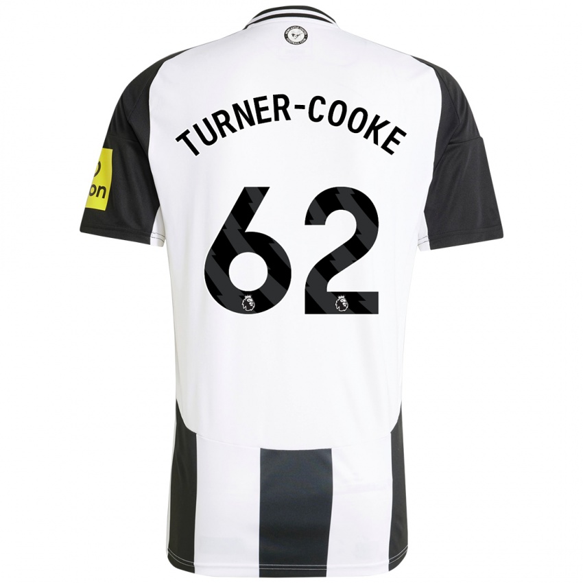 Børn Jay Turner-Cooke #62 Hvid Sort Hjemmebane Spillertrøjer 2024/25 Trøje T-Shirt