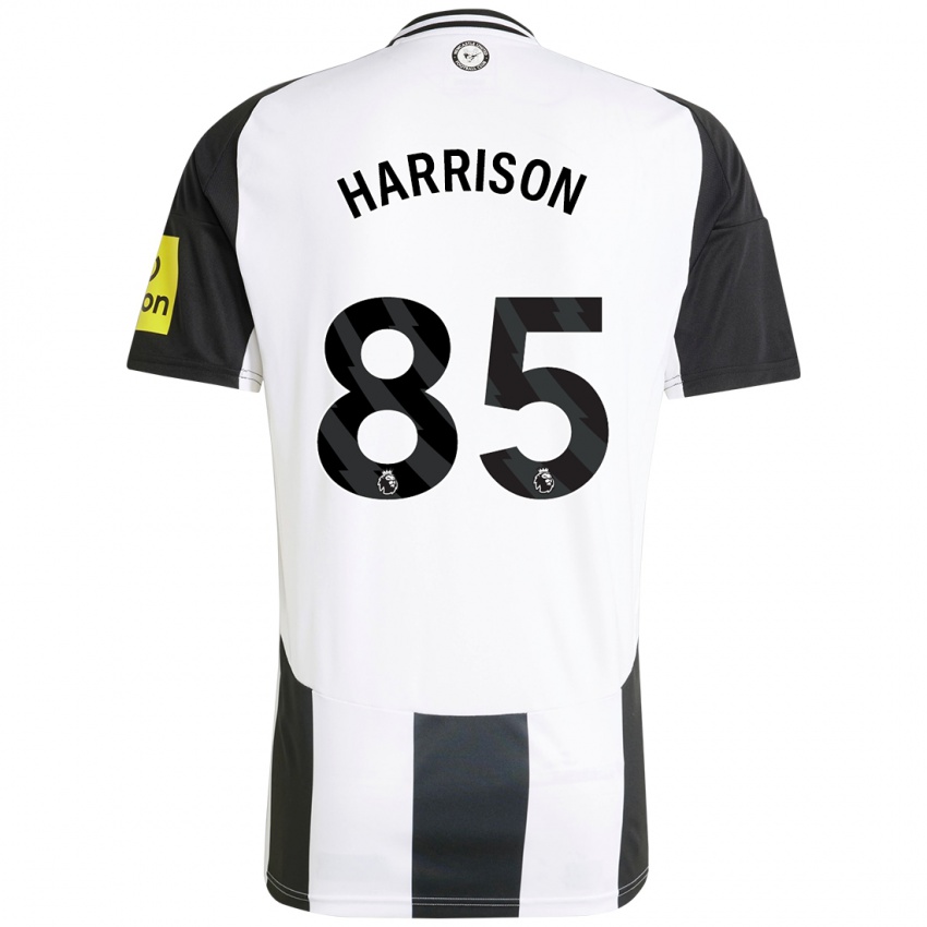 Børn Adam Harrison #85 Hvid Sort Hjemmebane Spillertrøjer 2024/25 Trøje T-Shirt