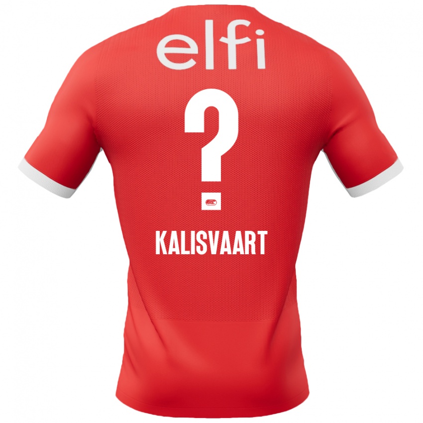 Børn Job Kalisvaart #0 Rød Hvid Hjemmebane Spillertrøjer 2024/25 Trøje T-Shirt