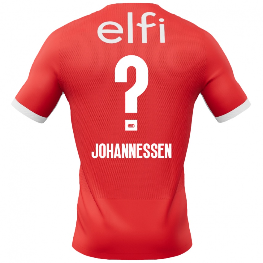 Børn Tómas Johannessen #0 Rød Hvid Hjemmebane Spillertrøjer 2024/25 Trøje T-Shirt