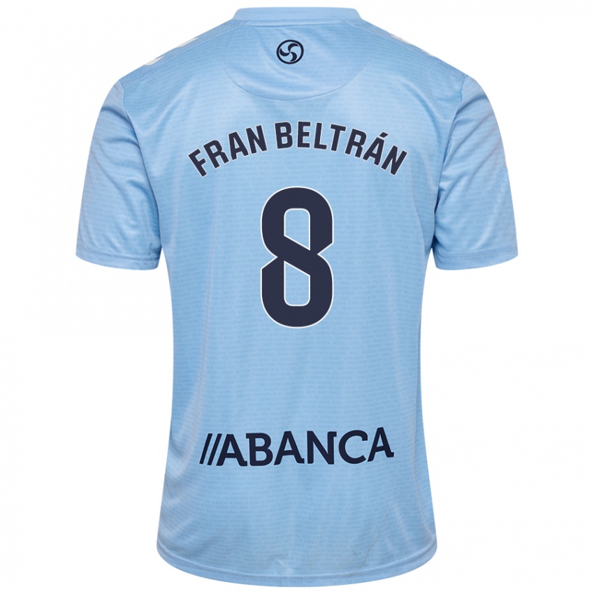 Børn Fran Beltrán #8 Himmelblå Hjemmebane Spillertrøjer 2024/25 Trøje T-Shirt