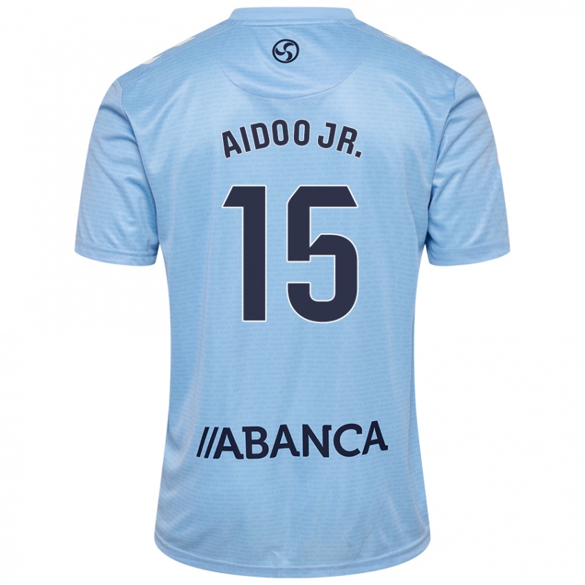 Børn Joseph Aidoo #15 Himmelblå Hjemmebane Spillertrøjer 2024/25 Trøje T-Shirt