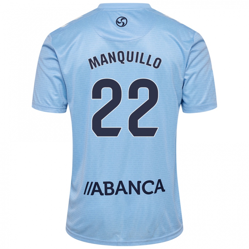 Børn Javier Manquillo #22 Himmelblå Hjemmebane Spillertrøjer 2024/25 Trøje T-Shirt