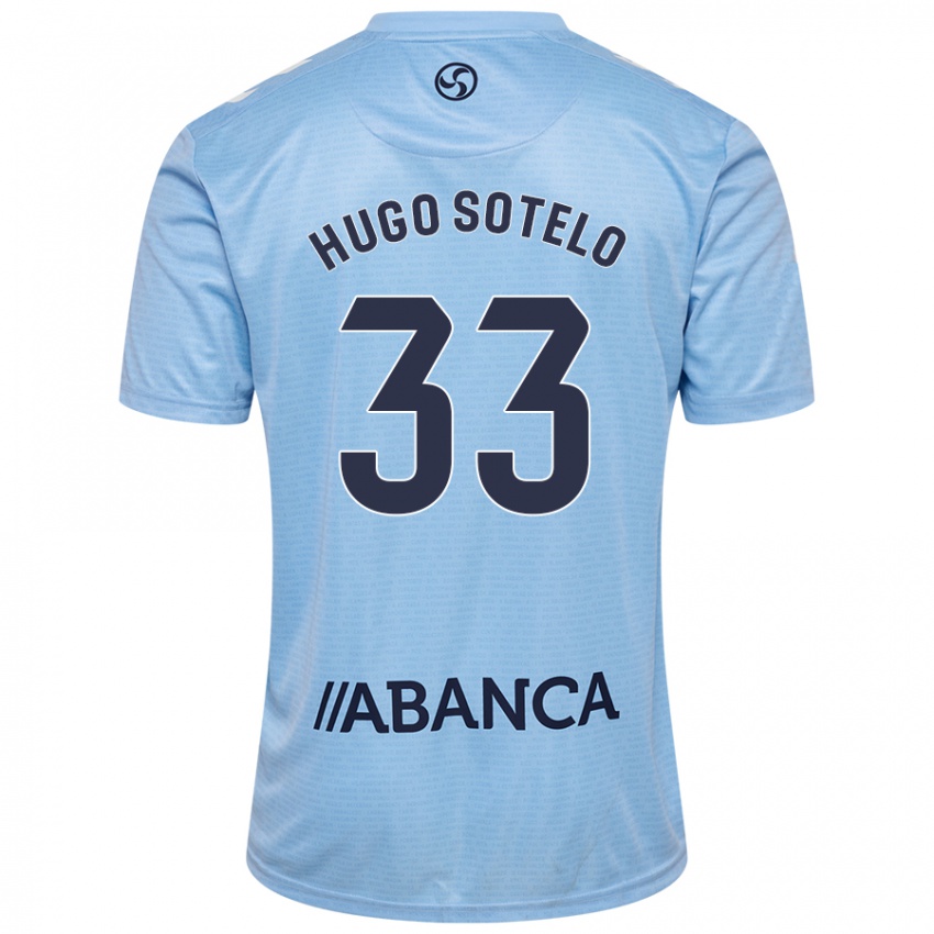 Børn Hugo Sotelo #33 Himmelblå Hjemmebane Spillertrøjer 2024/25 Trøje T-Shirt