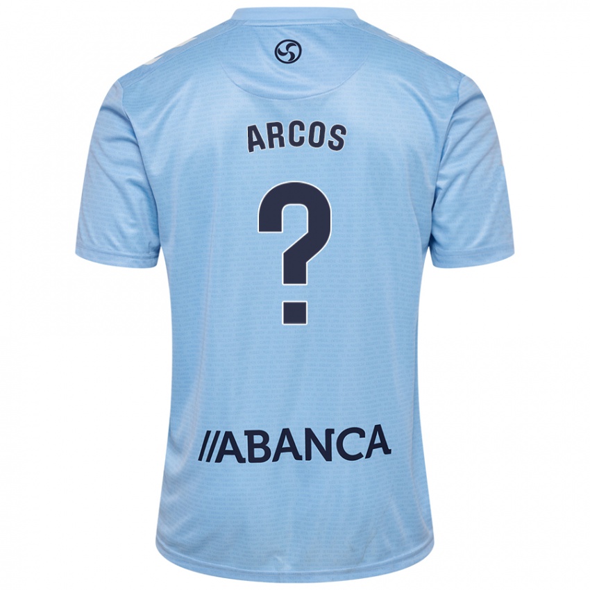 Børn Ángel Arcos #0 Himmelblå Hjemmebane Spillertrøjer 2024/25 Trøje T-Shirt