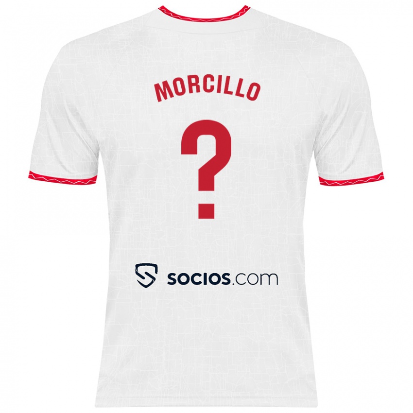 Børn Raquel Morcillo #0 Hvid Rød Hjemmebane Spillertrøjer 2024/25 Trøje T-Shirt