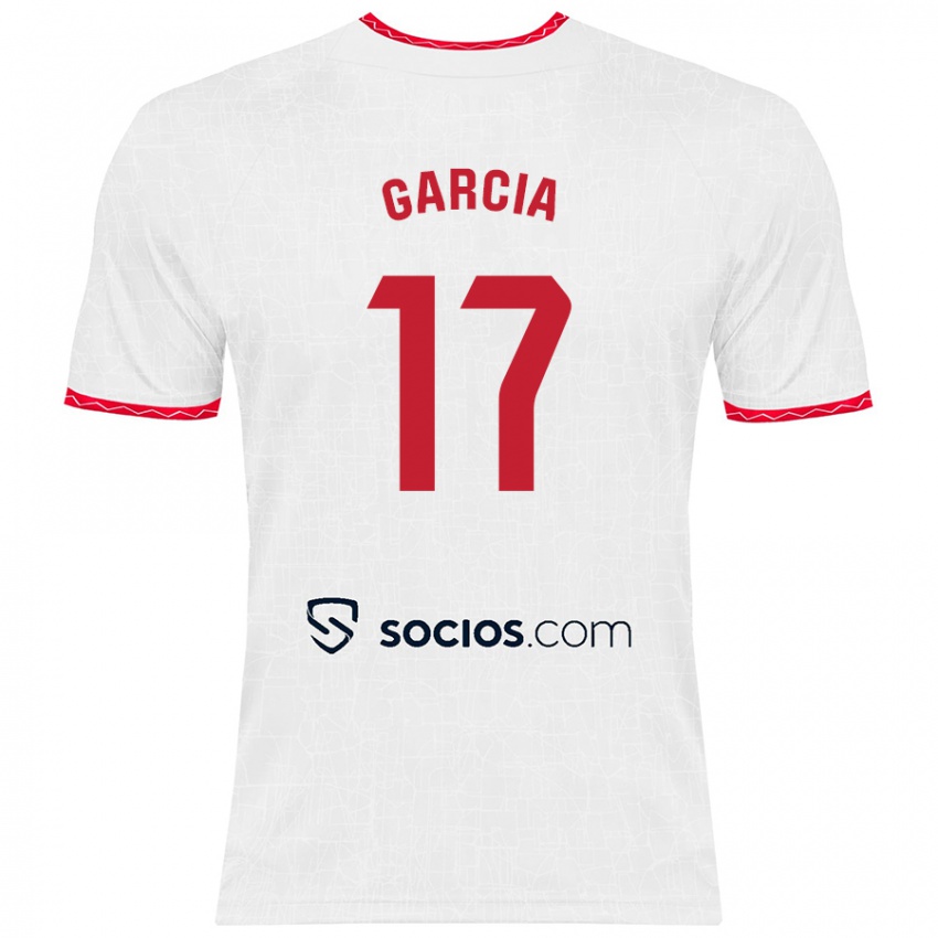 Børn Débora García #17 Hvid Rød Hjemmebane Spillertrøjer 2024/25 Trøje T-Shirt