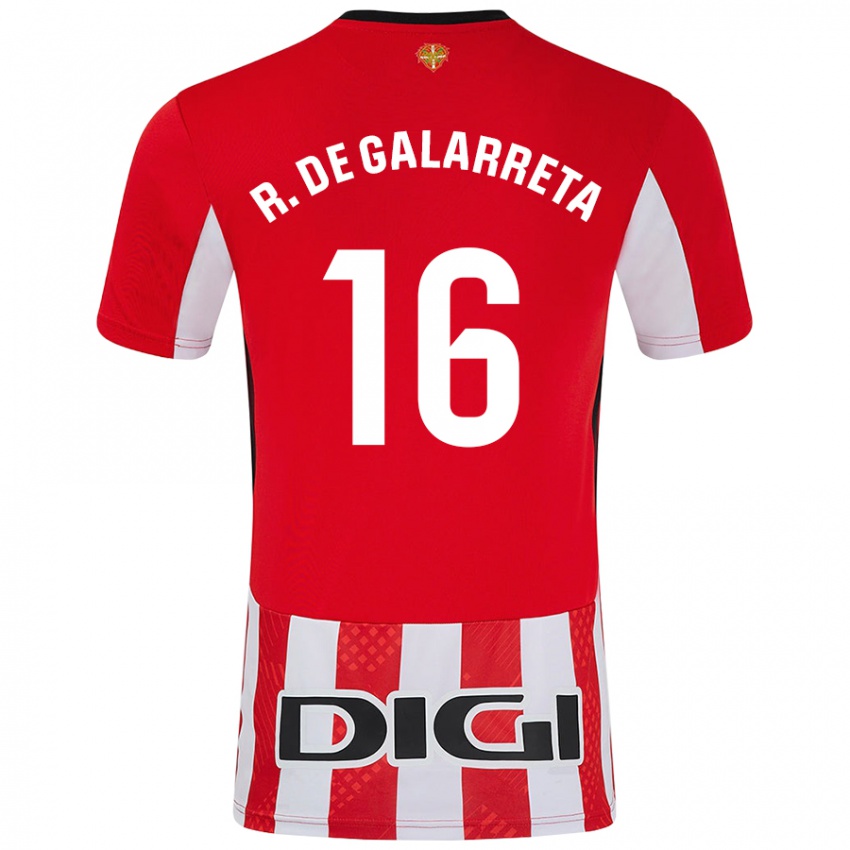 Børn Iñigo Ruiz De Galarreta #16 Rød Hvid Hjemmebane Spillertrøjer 2024/25 Trøje T-Shirt