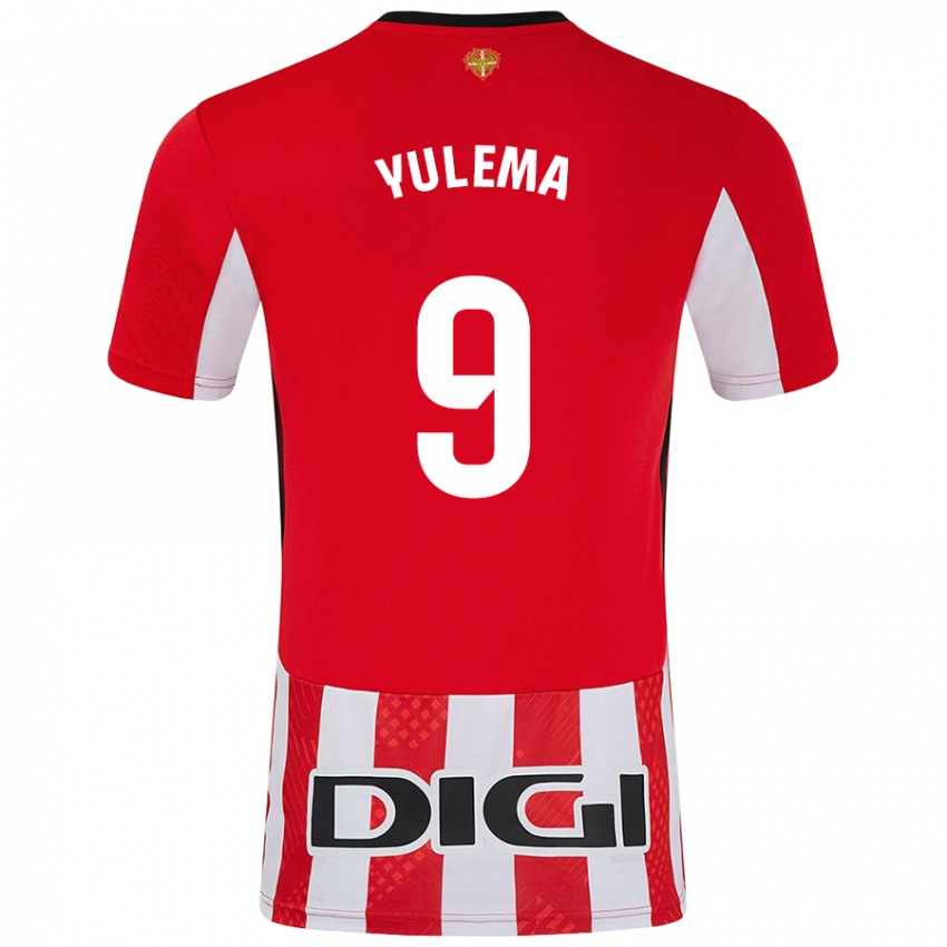 Børn Yulema Corres Somovilla #9 Rød Hvid Hjemmebane Spillertrøjer 2024/25 Trøje T-Shirt