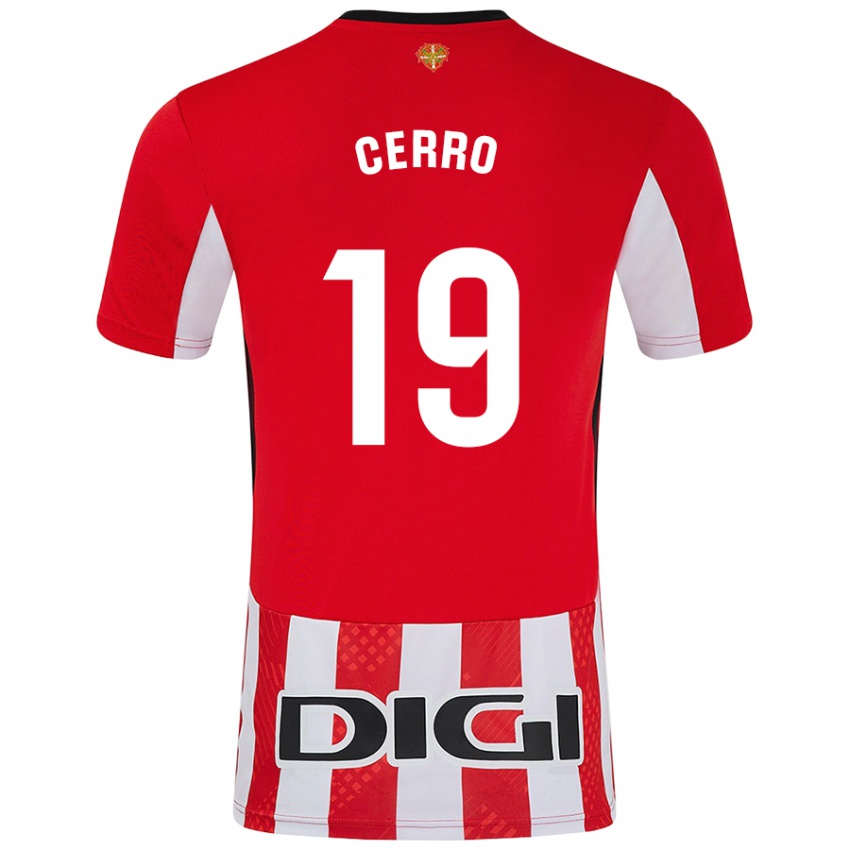 Børn Mariana Cerro Galán #19 Rød Hvid Hjemmebane Spillertrøjer 2024/25 Trøje T-Shirt