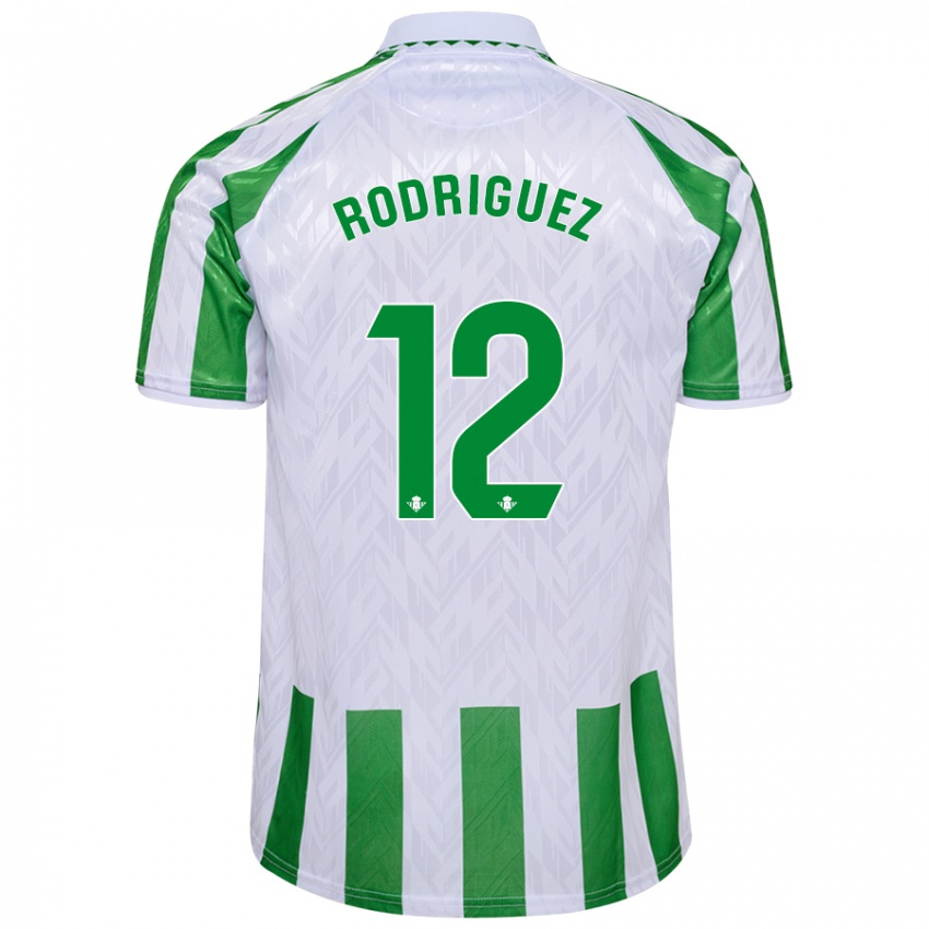 Børn Ricardo Rodríguez #12 Grønne Hvide Striber Hjemmebane Spillertrøjer 2024/25 Trøje T-Shirt