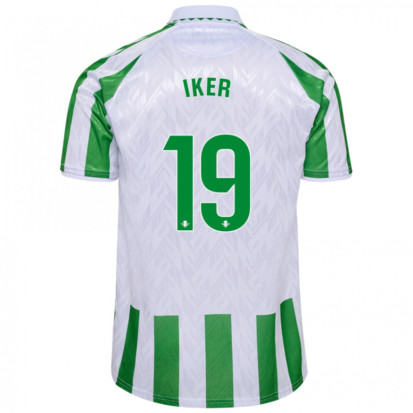 Børn Iker Losada #19 Grønne Hvide Striber Hjemmebane Spillertrøjer 2024/25 Trøje T-Shirt