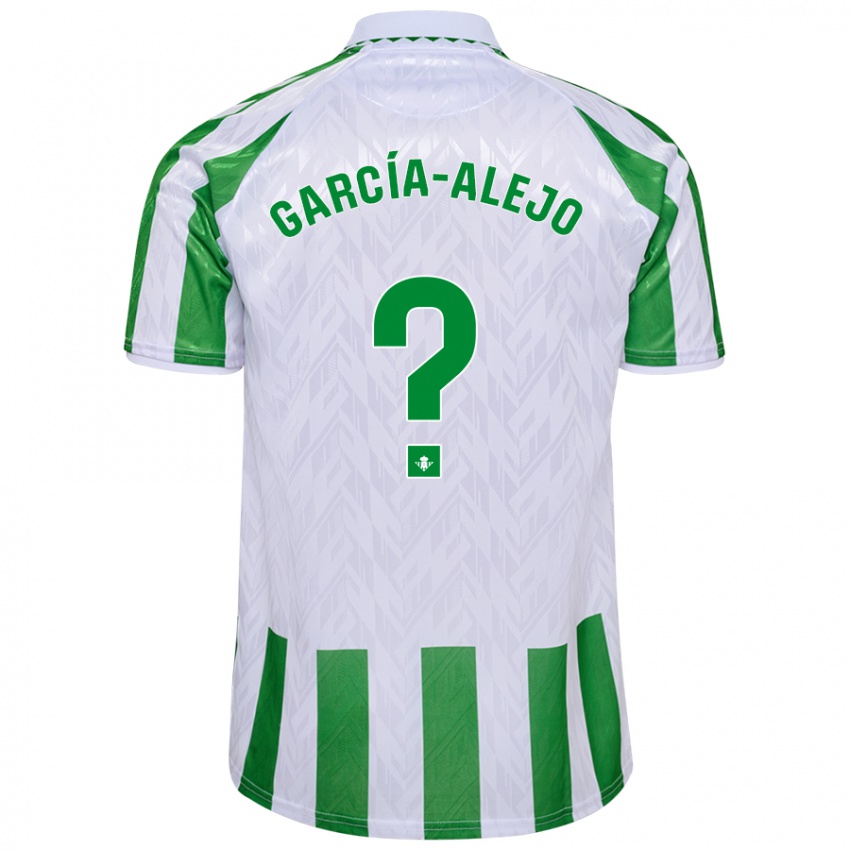 Børn Raúl García-Alejo #0 Grønne Hvide Striber Hjemmebane Spillertrøjer 2024/25 Trøje T-Shirt