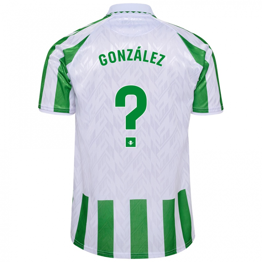 Børn Manu González #0 Grønne Hvide Striber Hjemmebane Spillertrøjer 2024/25 Trøje T-Shirt