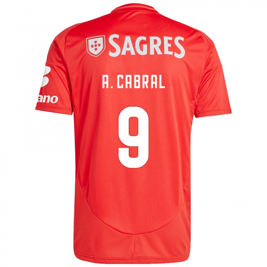 Børn Arthur Cabral #9 Rød Hvid Hjemmebane Spillertrøjer 2024/25 Trøje T-Shirt