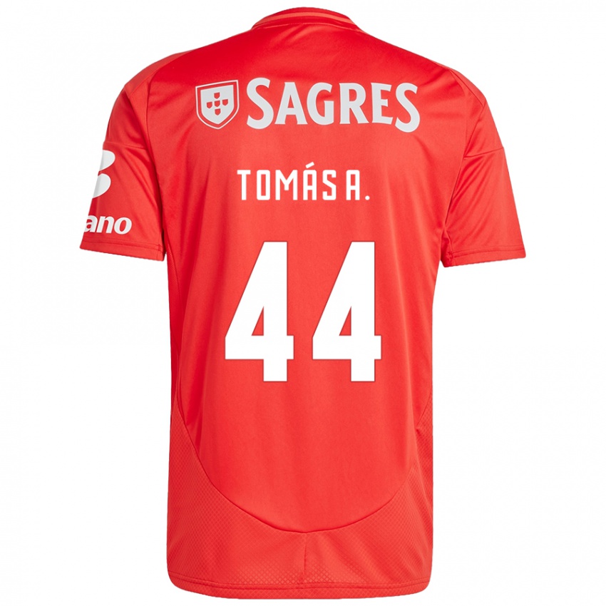 Børn Tomás Araújo #44 Rød Hvid Hjemmebane Spillertrøjer 2024/25 Trøje T-Shirt