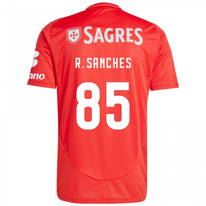 Børn Renato Sanches #85 Rød Hvid Hjemmebane Spillertrøjer 2024/25 Trøje T-Shirt