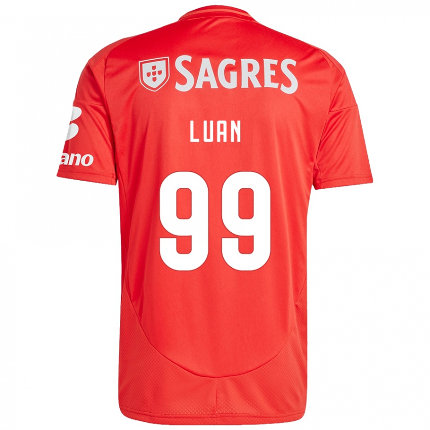 Børn Luan #99 Rød Hvid Hjemmebane Spillertrøjer 2024/25 Trøje T-Shirt