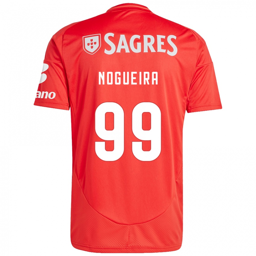 Børn Beatriz Nogueira #99 Rød Hvid Hjemmebane Spillertrøjer 2024/25 Trøje T-Shirt