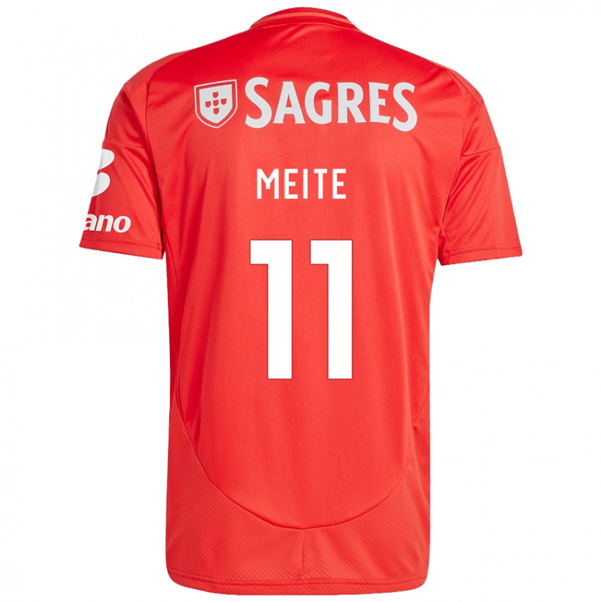 Børn Soualiho Meite #11 Rød Hvid Hjemmebane Spillertrøjer 2024/25 Trøje T-Shirt