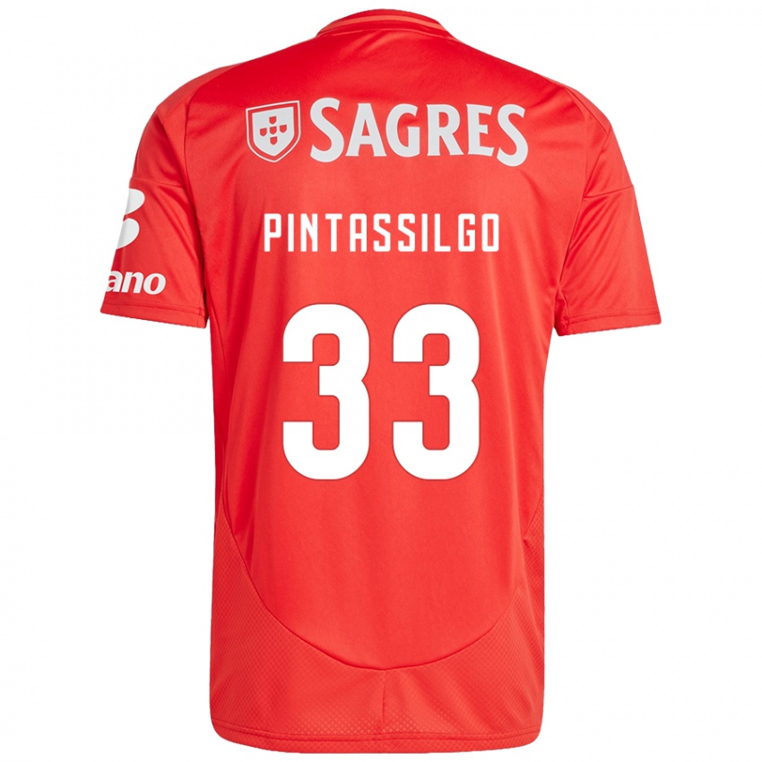 Børn Lara Pintassilgo #33 Rød Hvid Hjemmebane Spillertrøjer 2024/25 Trøje T-Shirt