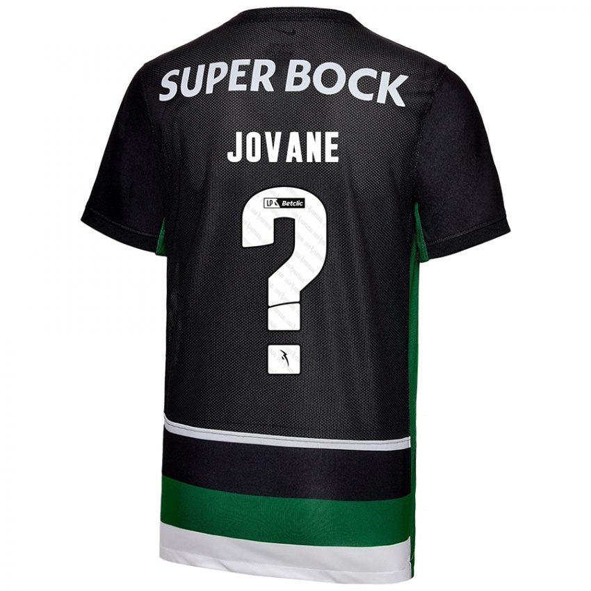 Børn Jovane #0 Sort Hvid Grøn Hjemmebane Spillertrøjer 2024/25 Trøje T-Shirt