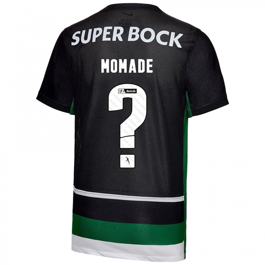 Børn Rayhan Momade #0 Sort Hvid Grøn Hjemmebane Spillertrøjer 2024/25 Trøje T-Shirt