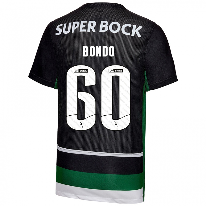 Børn Pedro Bondo #60 Sort Hvid Grøn Hjemmebane Spillertrøjer 2024/25 Trøje T-Shirt