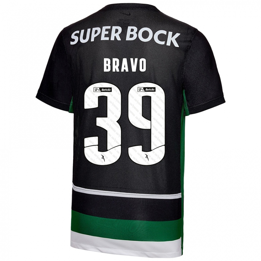 Børn Bravo #39 Sort Hvid Grøn Hjemmebane Spillertrøjer 2024/25 Trøje T-Shirt