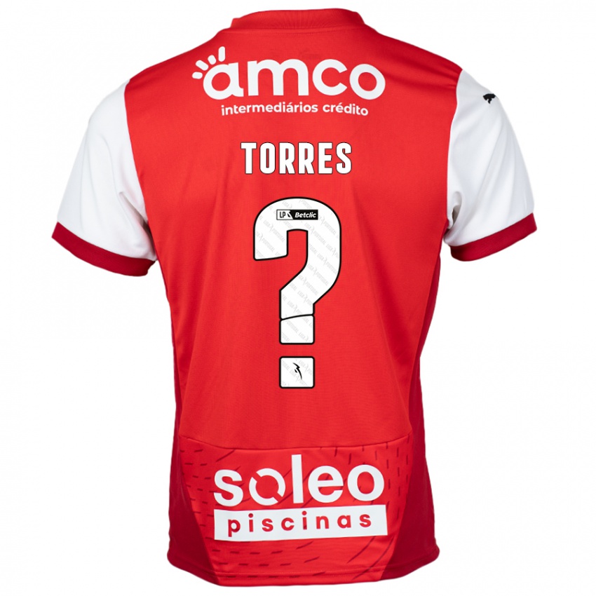 Børn Marco Torres #0 Rød Hvid Hjemmebane Spillertrøjer 2024/25 Trøje T-Shirt