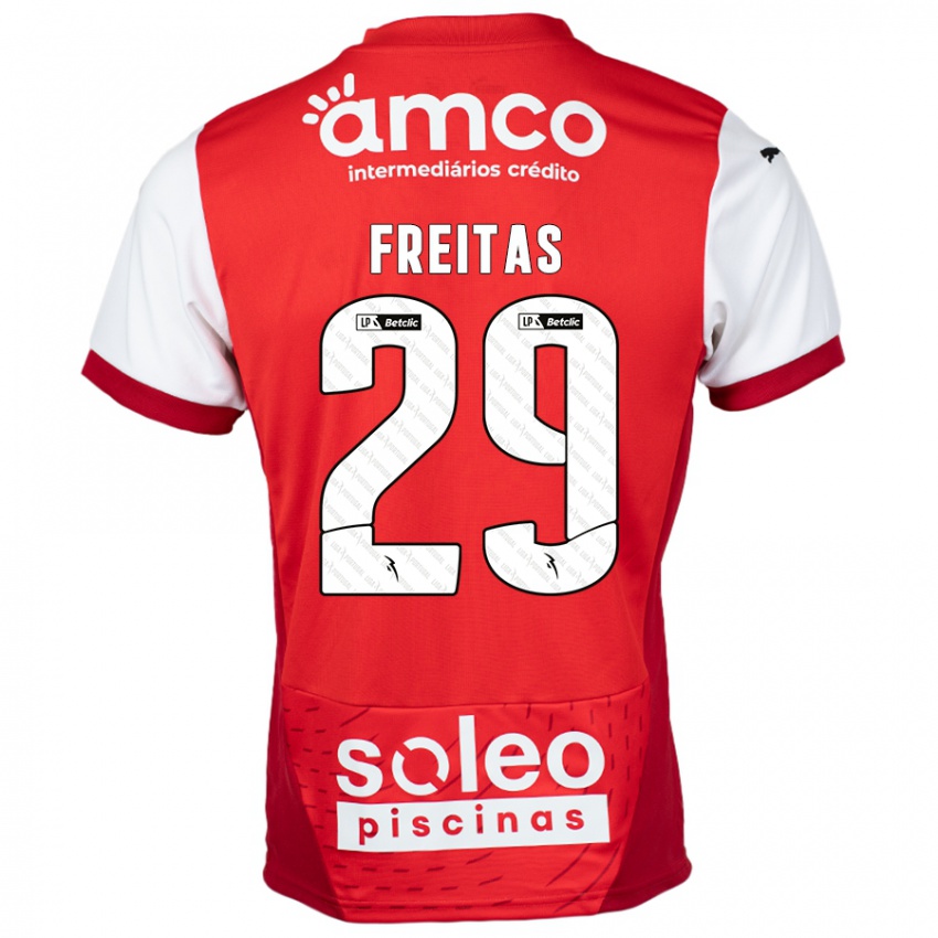 Børn Mylena Freitas #29 Rød Hvid Hjemmebane Spillertrøjer 2024/25 Trøje T-Shirt