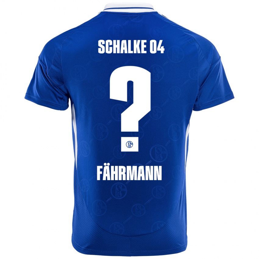 Børn Ralf Fährmann #0 Kongeblå Hjemmebane Spillertrøjer 2024/25 Trøje T-Shirt