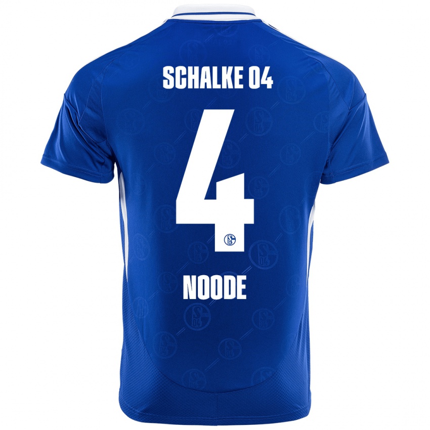 Børn Steve Noode #4 Kongeblå Hjemmebane Spillertrøjer 2024/25 Trøje T-Shirt