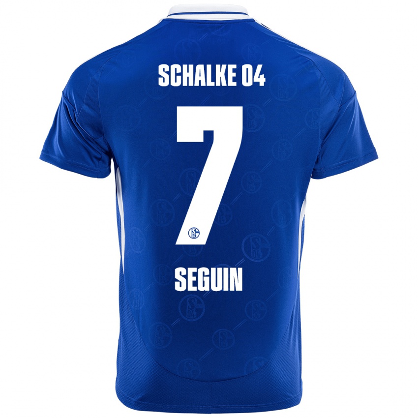 Børn Paul Seguin #7 Kongeblå Hjemmebane Spillertrøjer 2024/25 Trøje T-Shirt