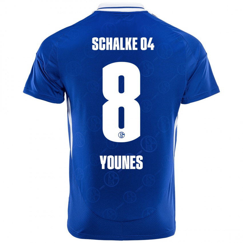 Børn Amin Younes #8 Kongeblå Hjemmebane Spillertrøjer 2024/25 Trøje T-Shirt