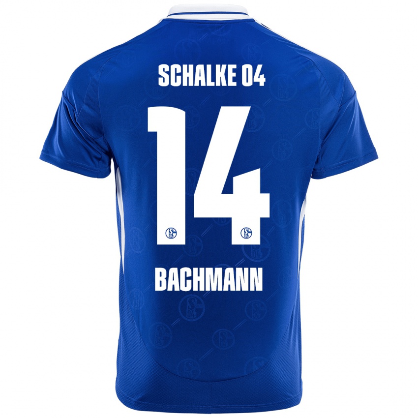 Børn Janik Bachmann #14 Kongeblå Hjemmebane Spillertrøjer 2024/25 Trøje T-Shirt