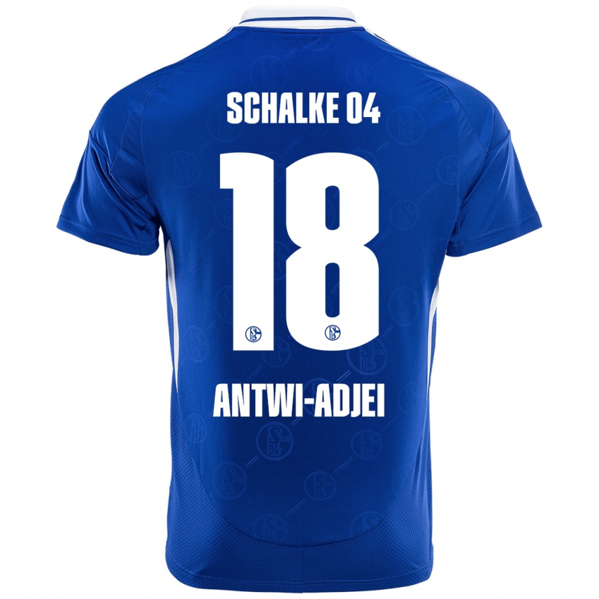 Børn Christopher Antwi-Adjei #18 Kongeblå Hjemmebane Spillertrøjer 2024/25 Trøje T-Shirt