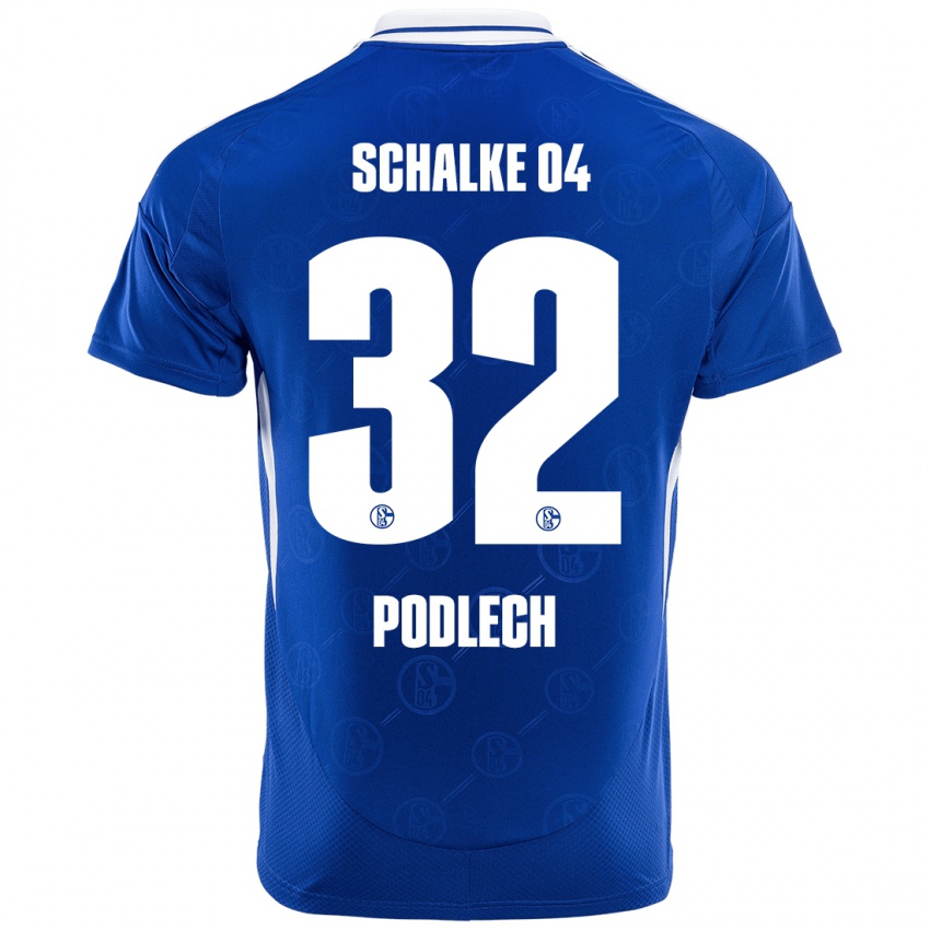 Børn Luca Podlech #32 Kongeblå Hjemmebane Spillertrøjer 2024/25 Trøje T-Shirt