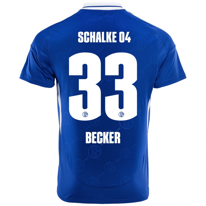 Børn Vitalie Becker #33 Kongeblå Hjemmebane Spillertrøjer 2024/25 Trøje T-Shirt