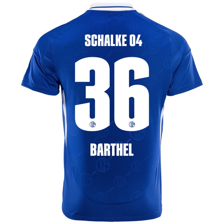 Børn Niklas Barthel #36 Kongeblå Hjemmebane Spillertrøjer 2024/25 Trøje T-Shirt