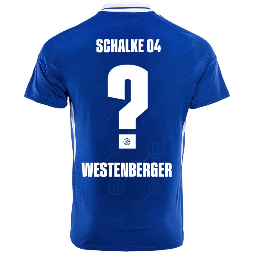 Børn Noel Westenberger #0 Kongeblå Hjemmebane Spillertrøjer 2024/25 Trøje T-Shirt