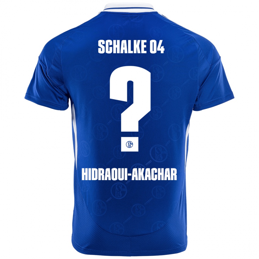 Børn Yassin Hidraoui-Akachar #0 Kongeblå Hjemmebane Spillertrøjer 2024/25 Trøje T-Shirt