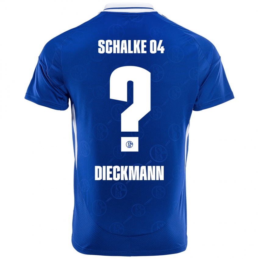 Børn Jonas Dieckmann #0 Kongeblå Hjemmebane Spillertrøjer 2024/25 Trøje T-Shirt